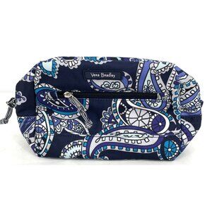 Vera Bradley Makeup Bag Blue White LIghten Up Medium Cosmetic NWT